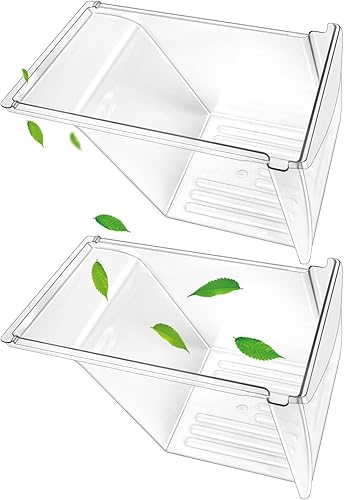 Paquete de 2 cajas para refrigerador, 240337103, compatibles con Frigidaire Kenmore, repuesto de cajón Frigidaire para 240337100 AP2115741