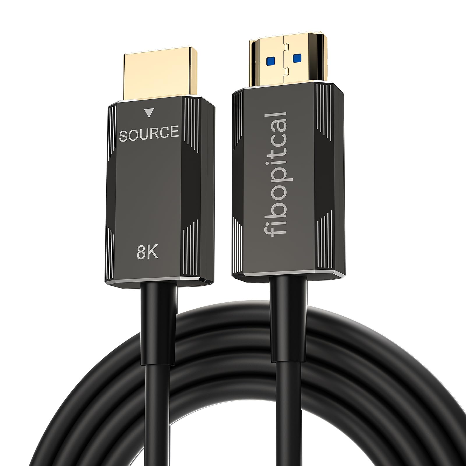 Cable HDMI 2.1 de fibra óptica, ultra alta velocidad de 48 Gbps, soporta 8K a 60Hz /4K/120Hz, diseño delgado y flexible, alta durabilidad, compatible con todos los dispositivos HDMI 2.1