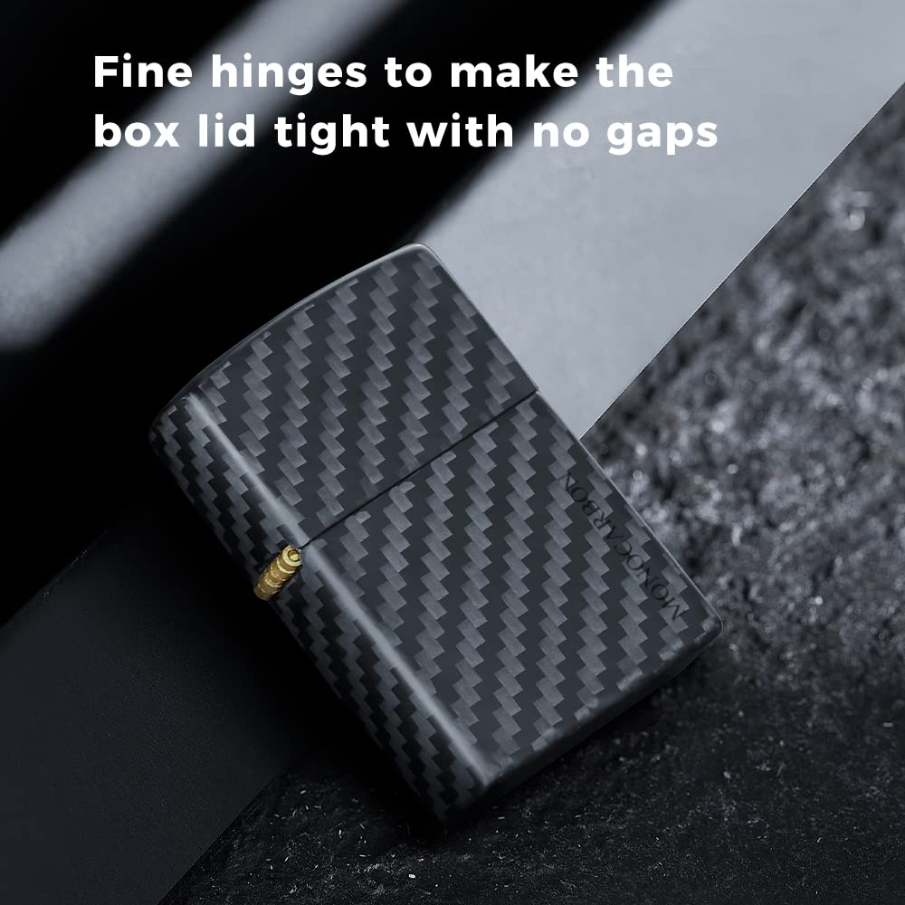 MONOCARBON Real Carbon Fiber Lighter Case [only Outside case] Slim