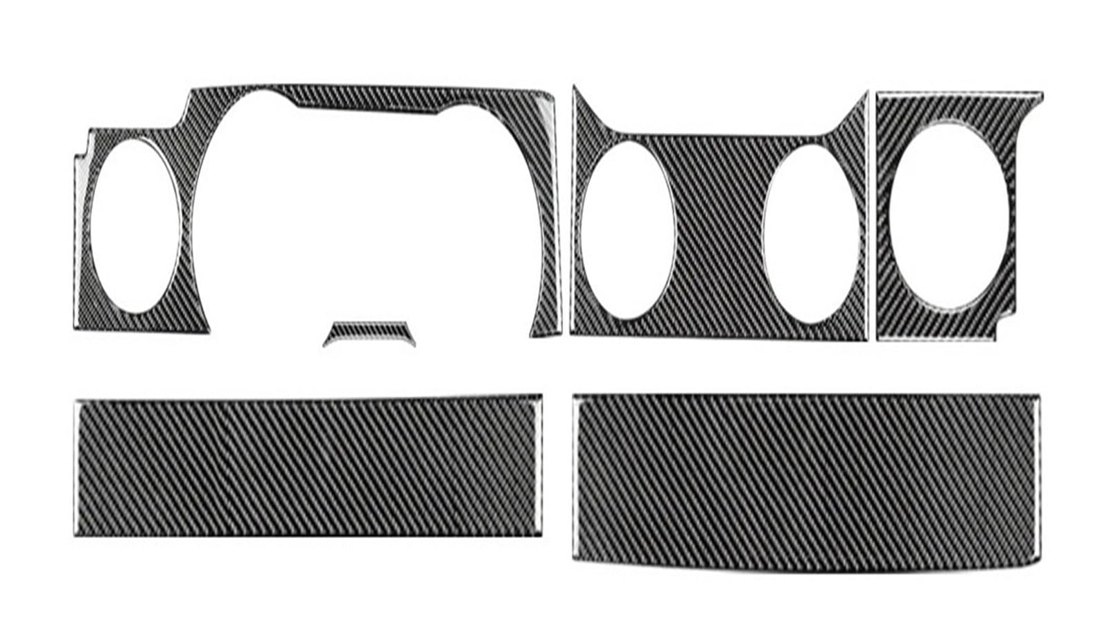 Car Accessory for Mustang 2005 2006 2007 2008 2009 Soft Carbon Fiber Sticker Interior Trim Car Gear Shift Panel Cover Interior Mouldings(Dashboard Panel)