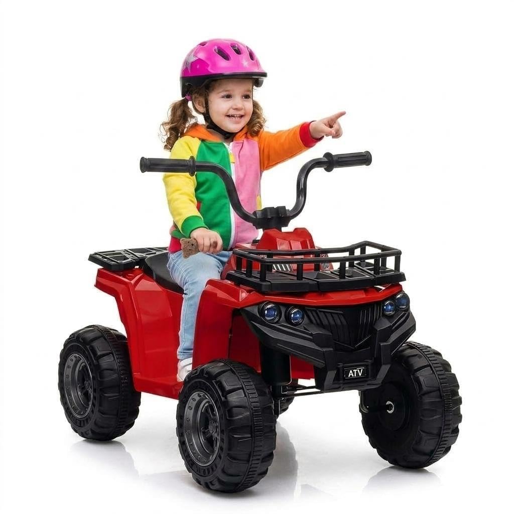 Aptliton Quad Electrique Enfant 12V, Moto Electrique Enfants 3-5 Ans, Voiture Electrique Enfant 6-8 Ans, 4 Roues Stable, Conforme Norme UE