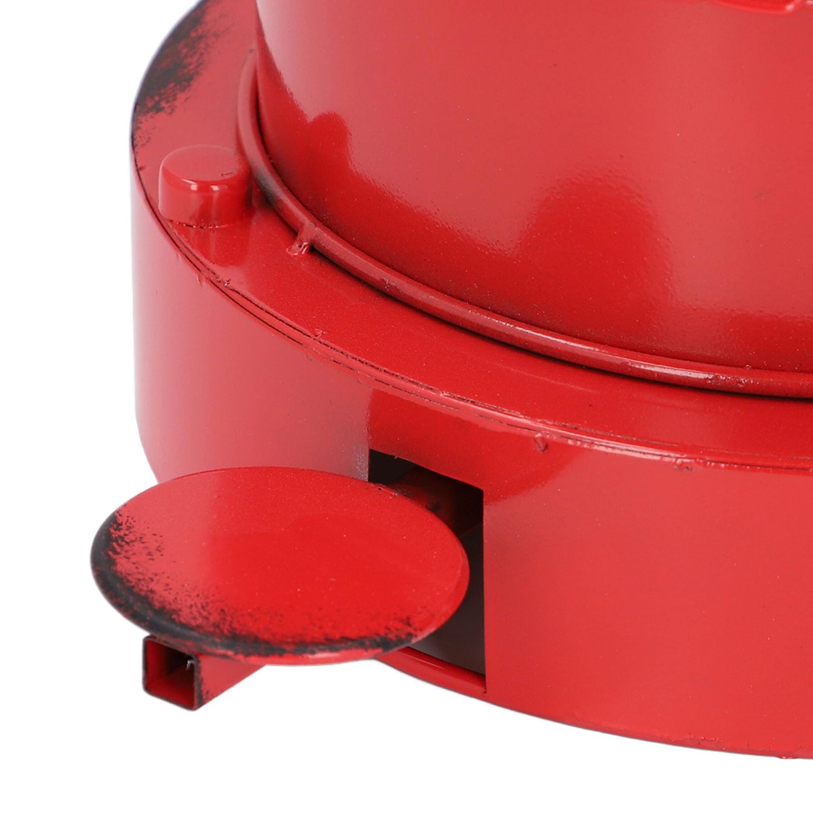 Bote de Basura para Boca de Incendios, Cubos de Basura de Hierro Decorativos de Estilo Industrial Retro para Interiores y Exteriores con Cubo para Jardín, Hogar y Cocina (Rojo)