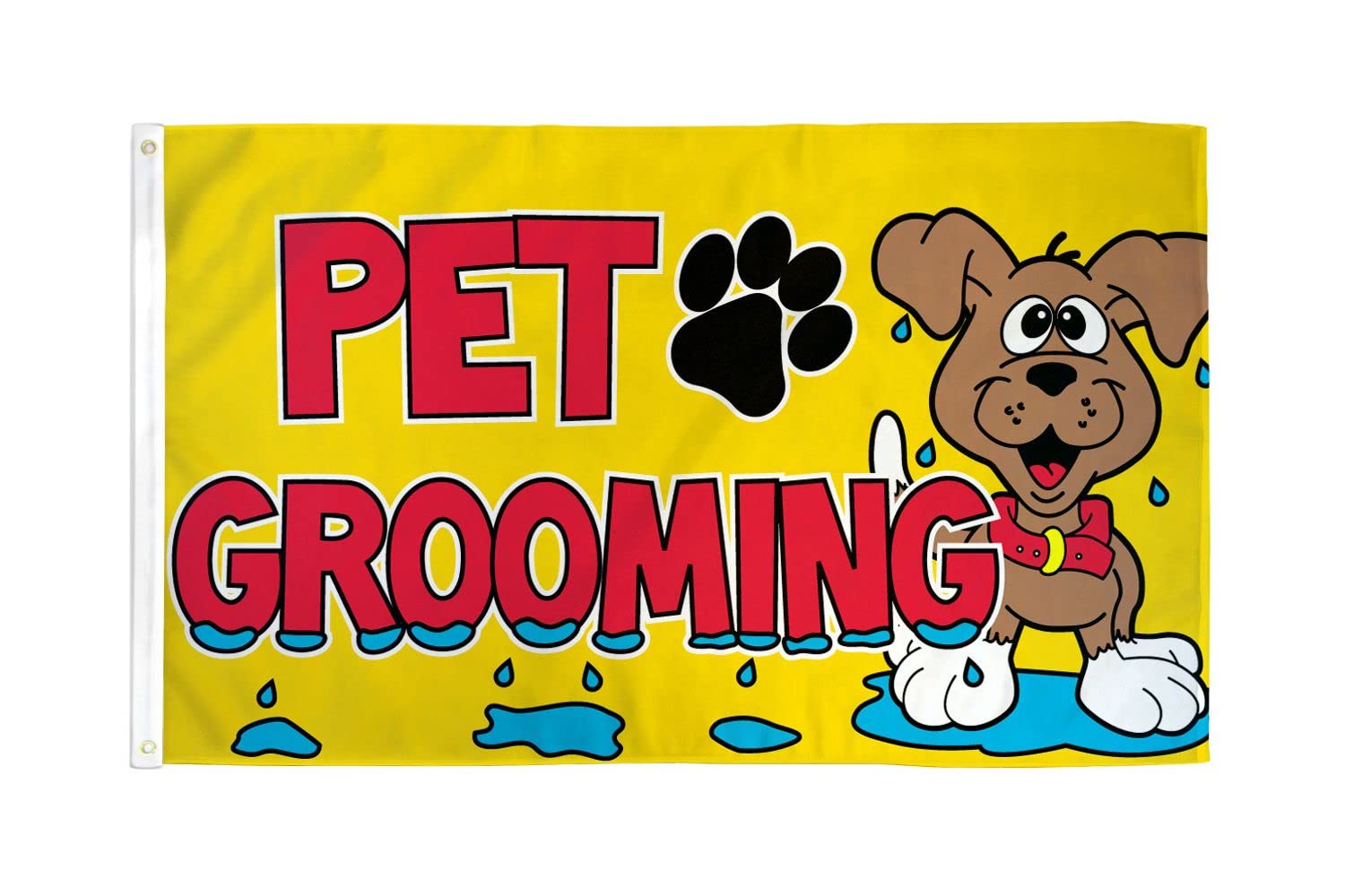 AZ FLAG - Pet Grooming Flag - 3x5 Ft - 100D Polyester Pet Saloon Banner with Two Metal Grommets - Fade Resistant - Vivid Colors - 3' x 5' Feet - 150x90 Cm