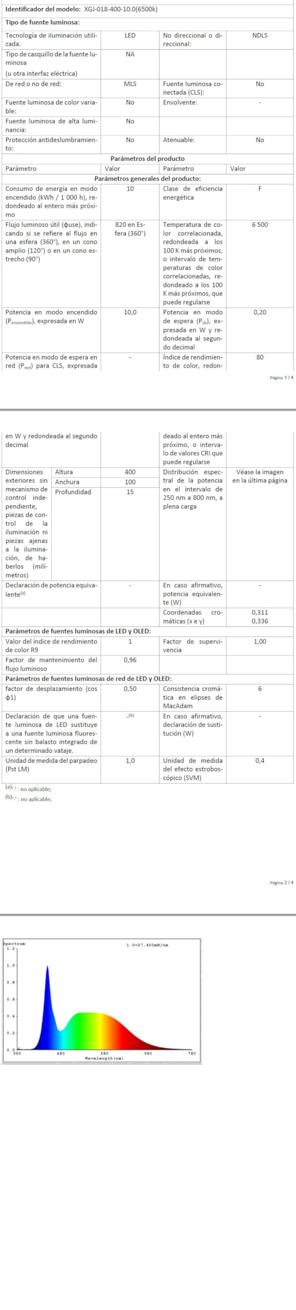 Aourow Lampara Espejo Baño 10W,40CM 820LM Aplique Luz Espejo Baño,Blanco frío 6500K Luces de LED Espelho Resistente al Agua para baño y Armario con Espejo CLASE II