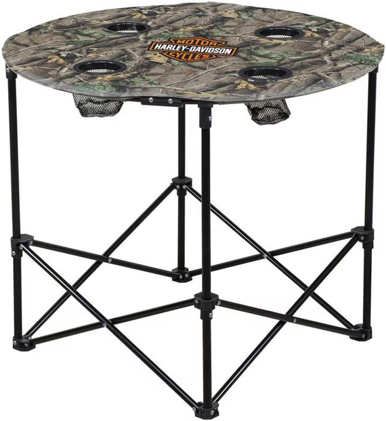 Harley-Davidson Outdoor Table w/Storage Bag, Lightweight, Realtree® Camo Pattern