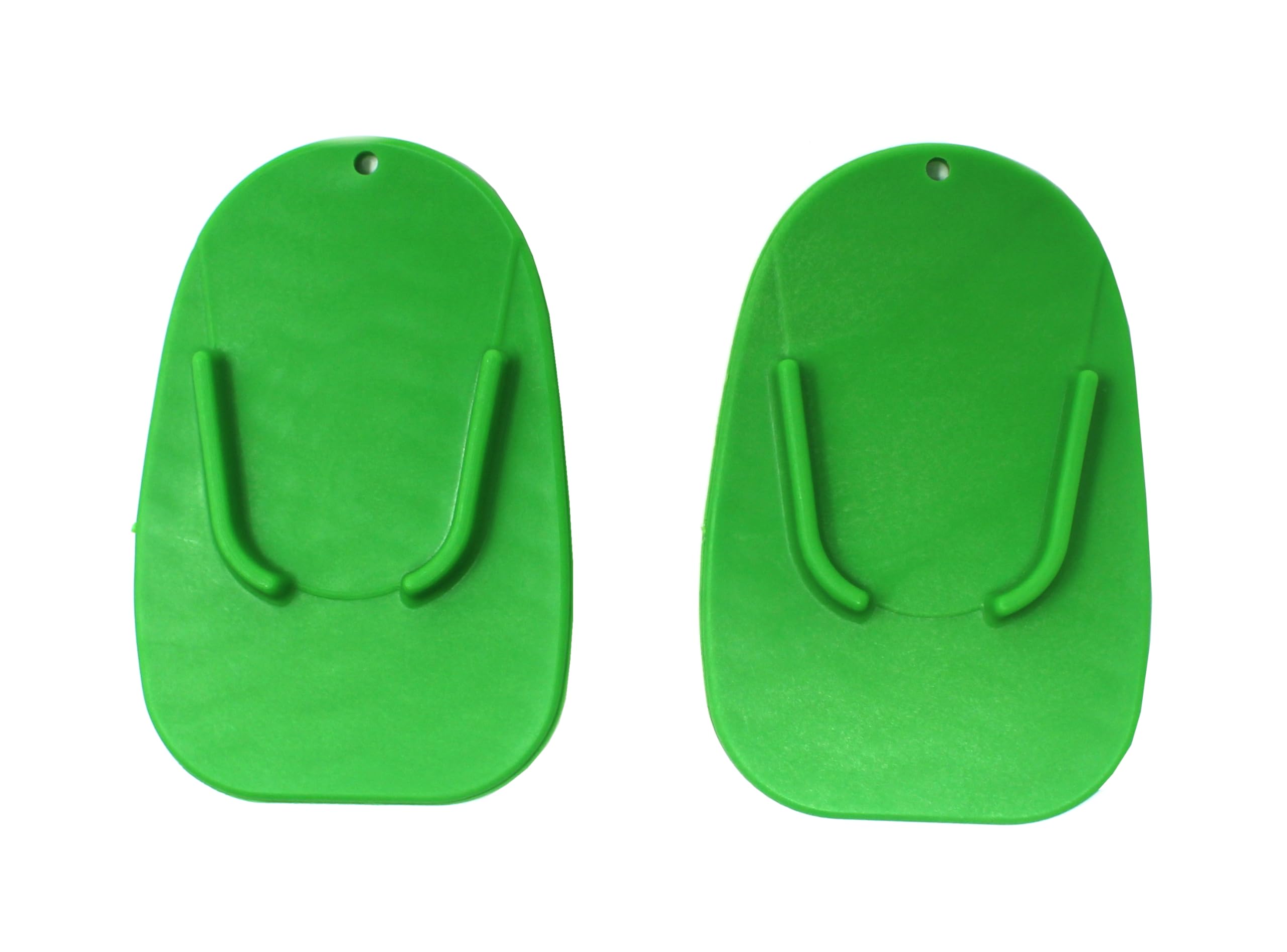 Green 2 Pack Motorcycle Kickstand Plates | Kick Stand Plate Pad Base For Motorcycle motor Dirt Bike Perfect for parking on hot asphalt and soft surfaces