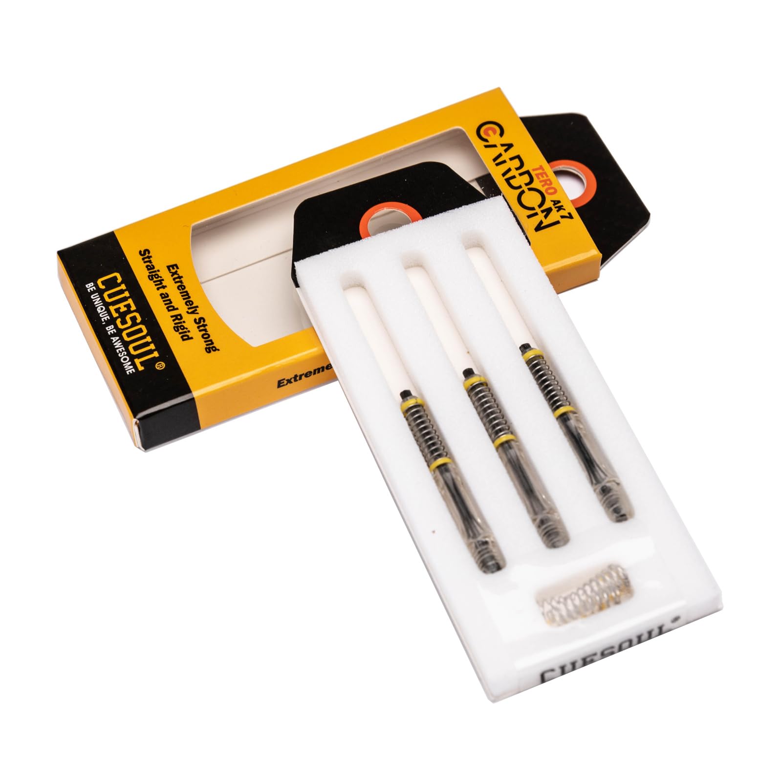 CUESOUL TERO AK7 Carbon Dart Shafts/Stem,Slim,Built-in Spring Telescopic,Set of 3 pcs