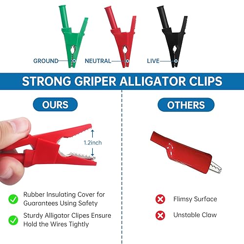 Miniatura 2 de Cable adaptador de HVAC - Herramientas HVAC para chaqueta amarilla 69522 - Compatible con kit de buscador de disyuntores RT250, ET300 ET310