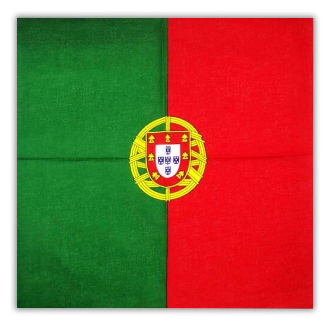 Kashmir Accessories Ltd Unisex Multicolour Carnival Country Flag Deluxe Aura Portugal Bandana – Bold Portuguese Flag Head Scarf For Carnival, Festival, Fashion & Everyday Wear - 8503
