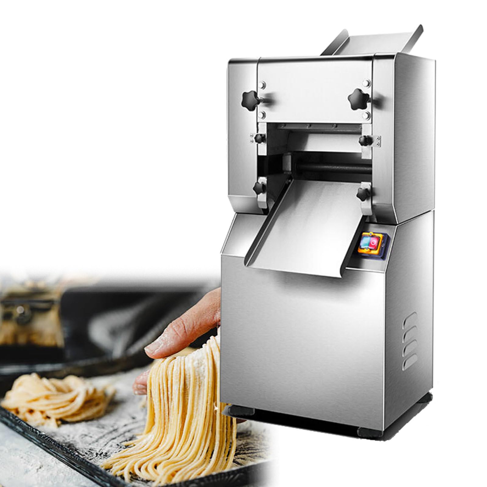 Rullo per Pasta Elettrico per Pasta, Macchina per Tagliare la Pasta, Rullo da 2200 W, 29 cm, per Ristoranti, Hotel, Mense Scolastiche