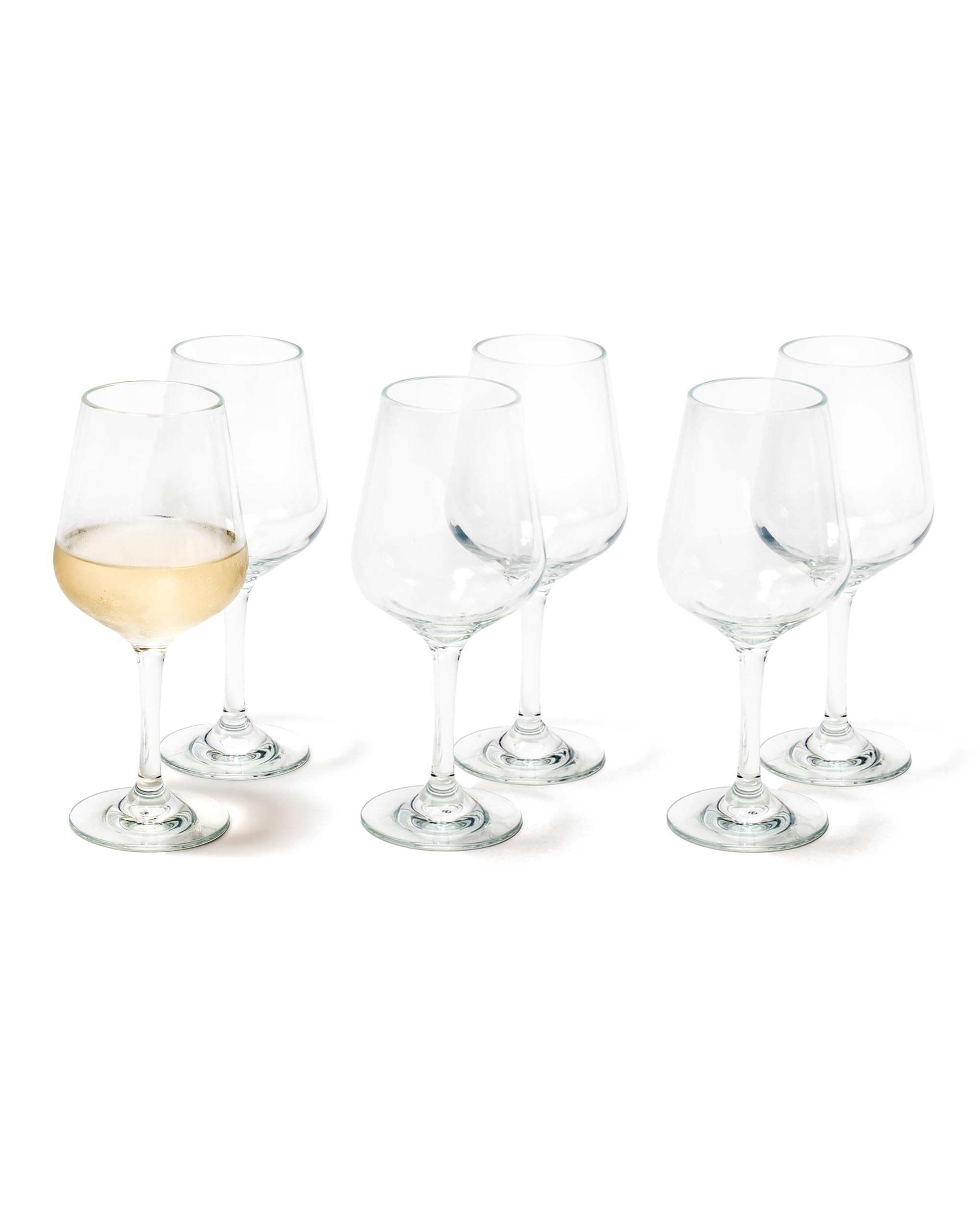 Acrylic Premium Quality Plastic Unbreakable Wine Glasses 380 ML | Set Of 6 Classic Cups | Reusable, Dishwasher Safe 6.3X20.1 CM Clear