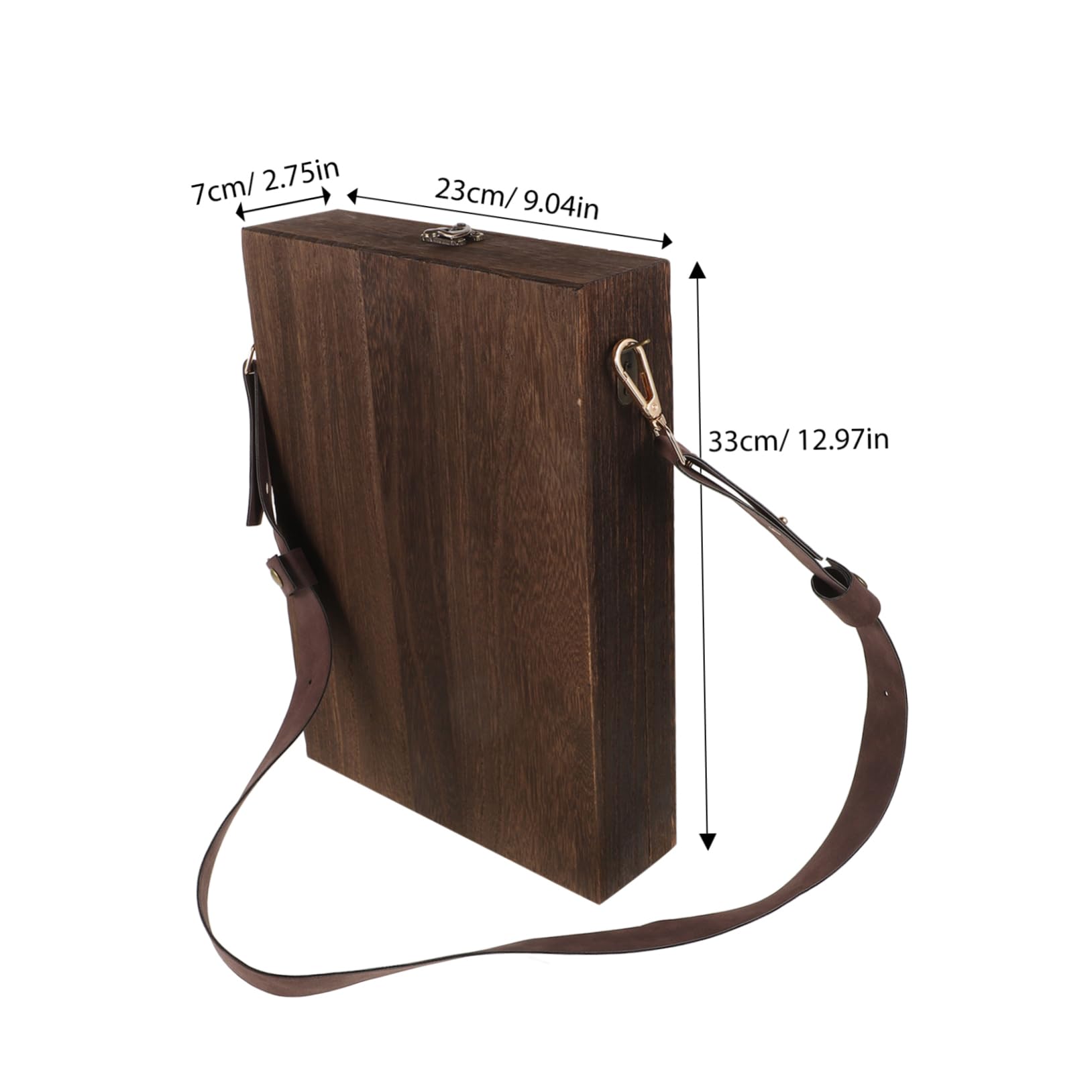 NOLITOY Holz Aufbewahrungsbox für Pinsel und Skizzen 33x23cm mit Tragegurt Tragbare Künstler Werkzeugkiste für Einfache Organisation im Arbeitsbereich und Outdoor Einsatz