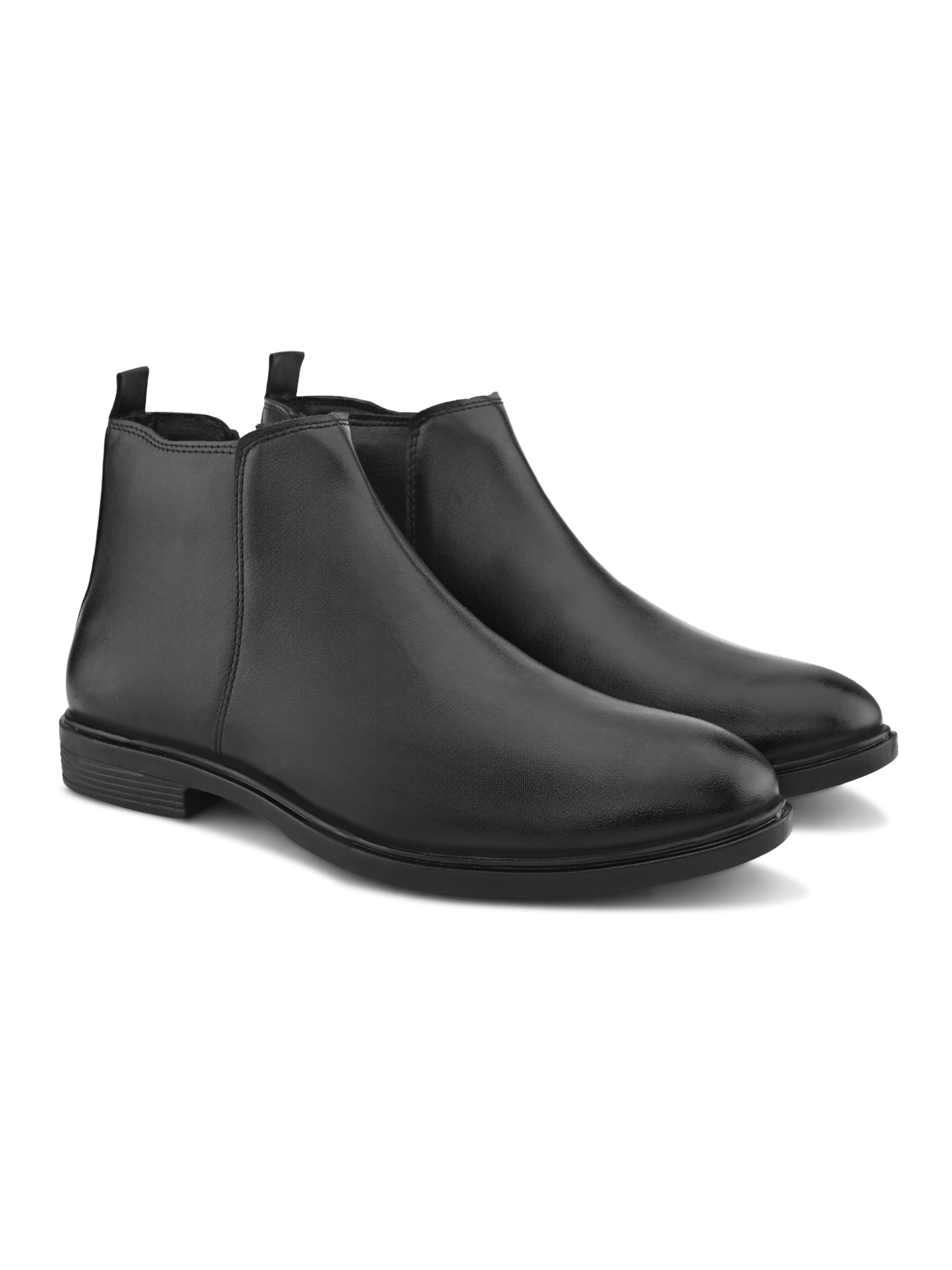 stanphord Lexoria Chelsea Side-Zip Ankle Stylish Formal & Casual Wear Shoes for Men | Comfortable Lightweight PU Leather Boots-picture-49