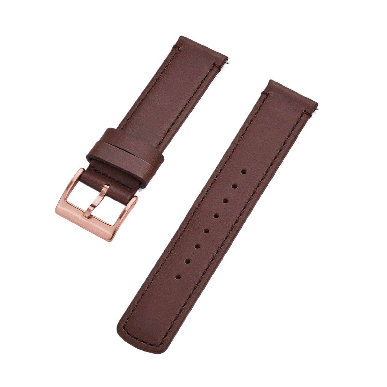 Correas de Reloj, Correa de Reloj Cuero con Correas liberación rápida(Coffee,22mm)