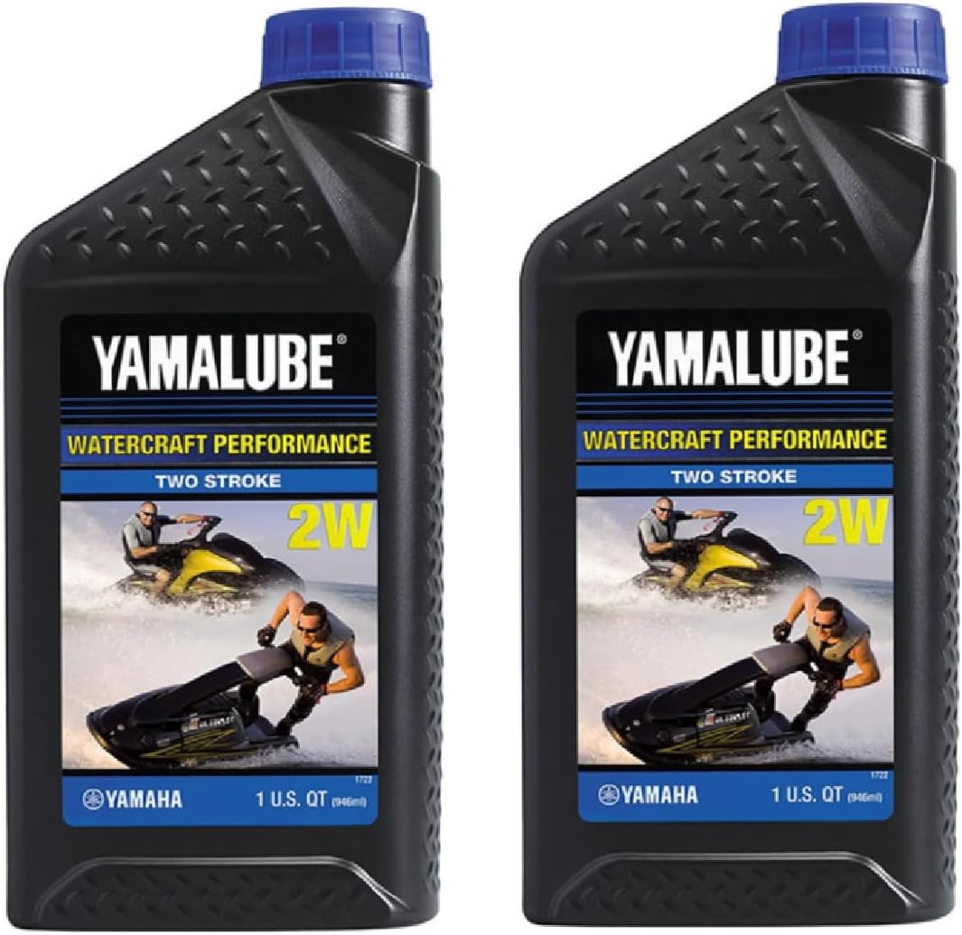 Yamaha Original OEM Yamalube LUB-2STRK-W1-12 Yamalube 2W Watercraft 2-Stroke Oil Waverunner Made by Yamaha - 2 Quarts