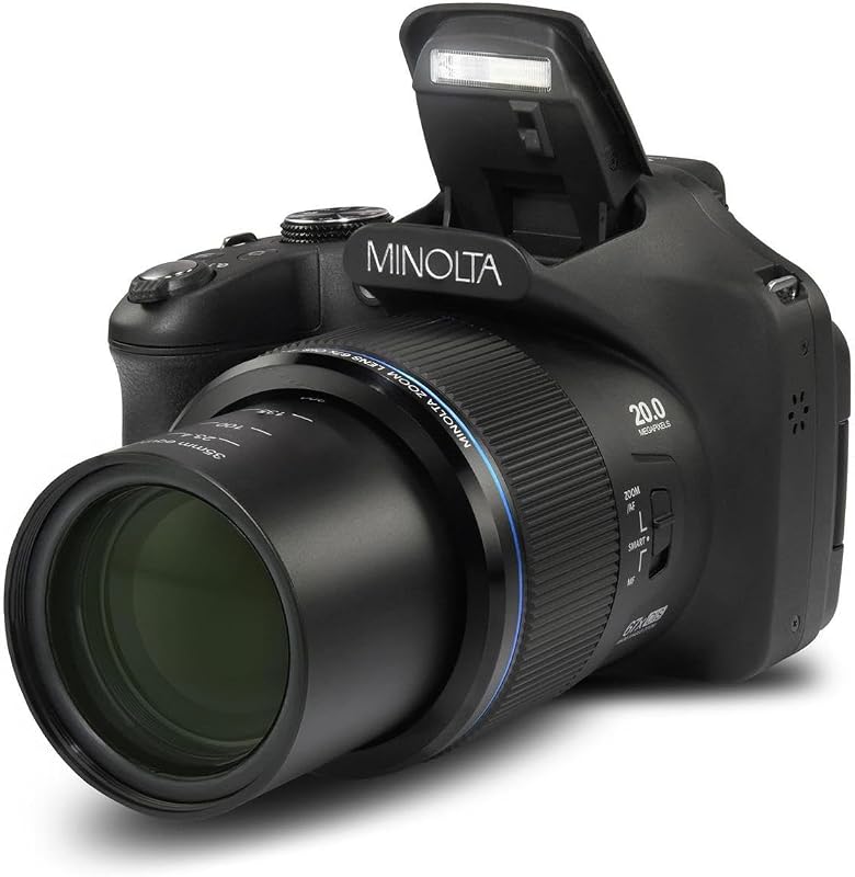 Minolta MN67Z Pro Shot 20MP Camera, 67X Zoom, 1080p HD Video (Black) | Waterproof design captures photos and HD video at the beach, pool and on outdoor adventures.