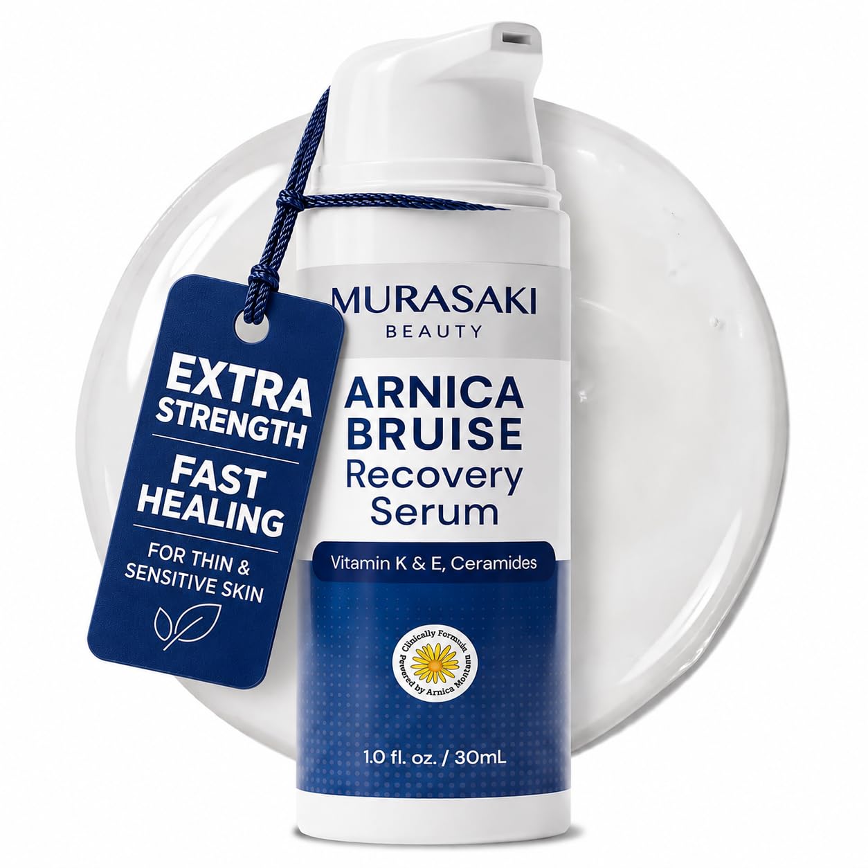 Arnica Bruise Serum for Thin Skin - Extra Strength Fast Healing Serum Enriched with Arnica Montana, Vitamins K & E and Ceramides – Suitable for Thin, Fragile & Sensitive Skin 1Oz