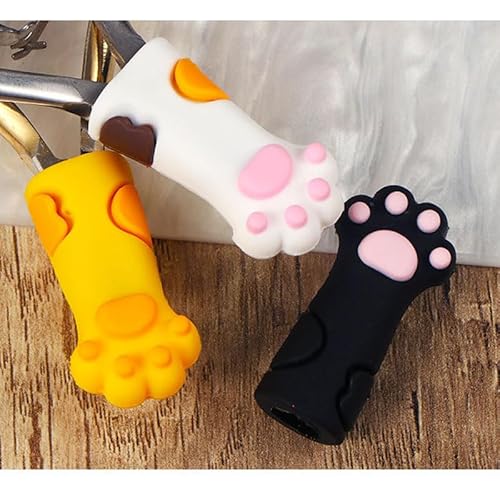 Opexicos 12 peças de capa protetora de silicone para pinças, tesouras de unha, ferramenta de pedicur