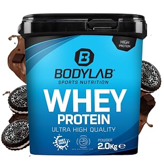 Bodylab24 Whey Protein Pulver, Dark Chocolate Cookie Crumble, 2kg - Amazon product rated Grade A