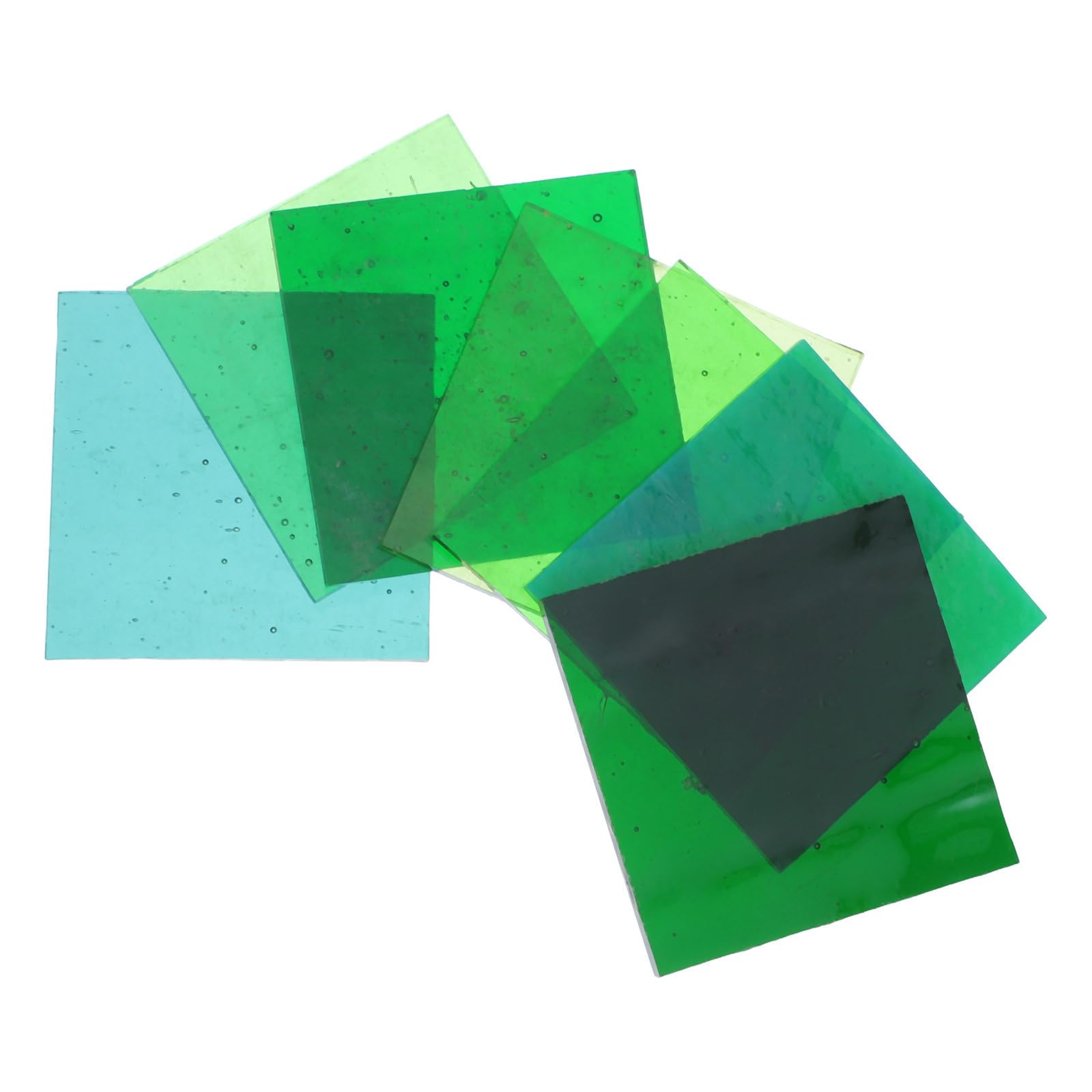Vidrio fusible verde 5x5 cm TOYANDONA para crear joyas personalizadas en casa