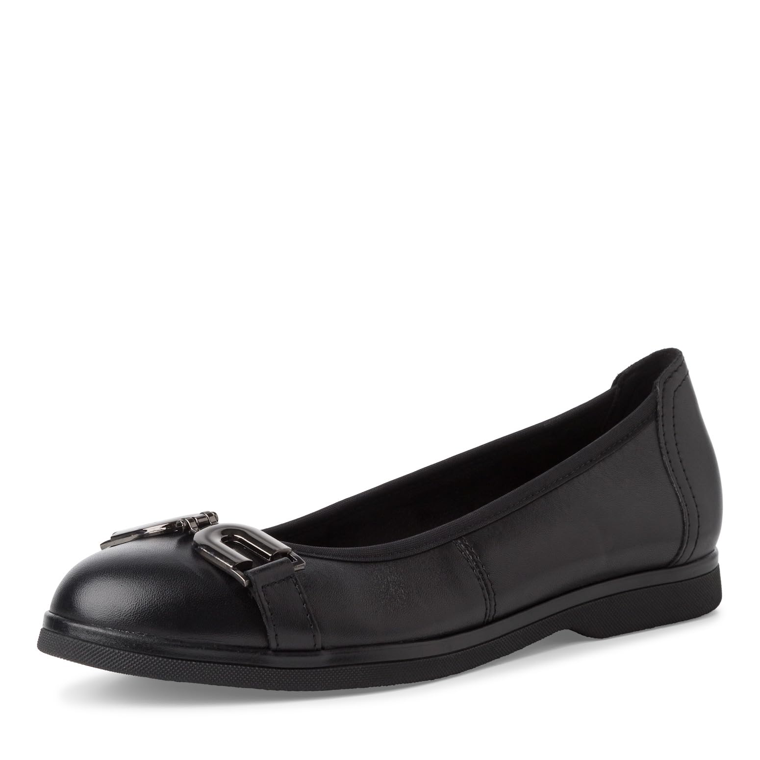 MARCO TOZZI Women's 2-22106-43 Ballerina Shoes, Black, 8.5 UK