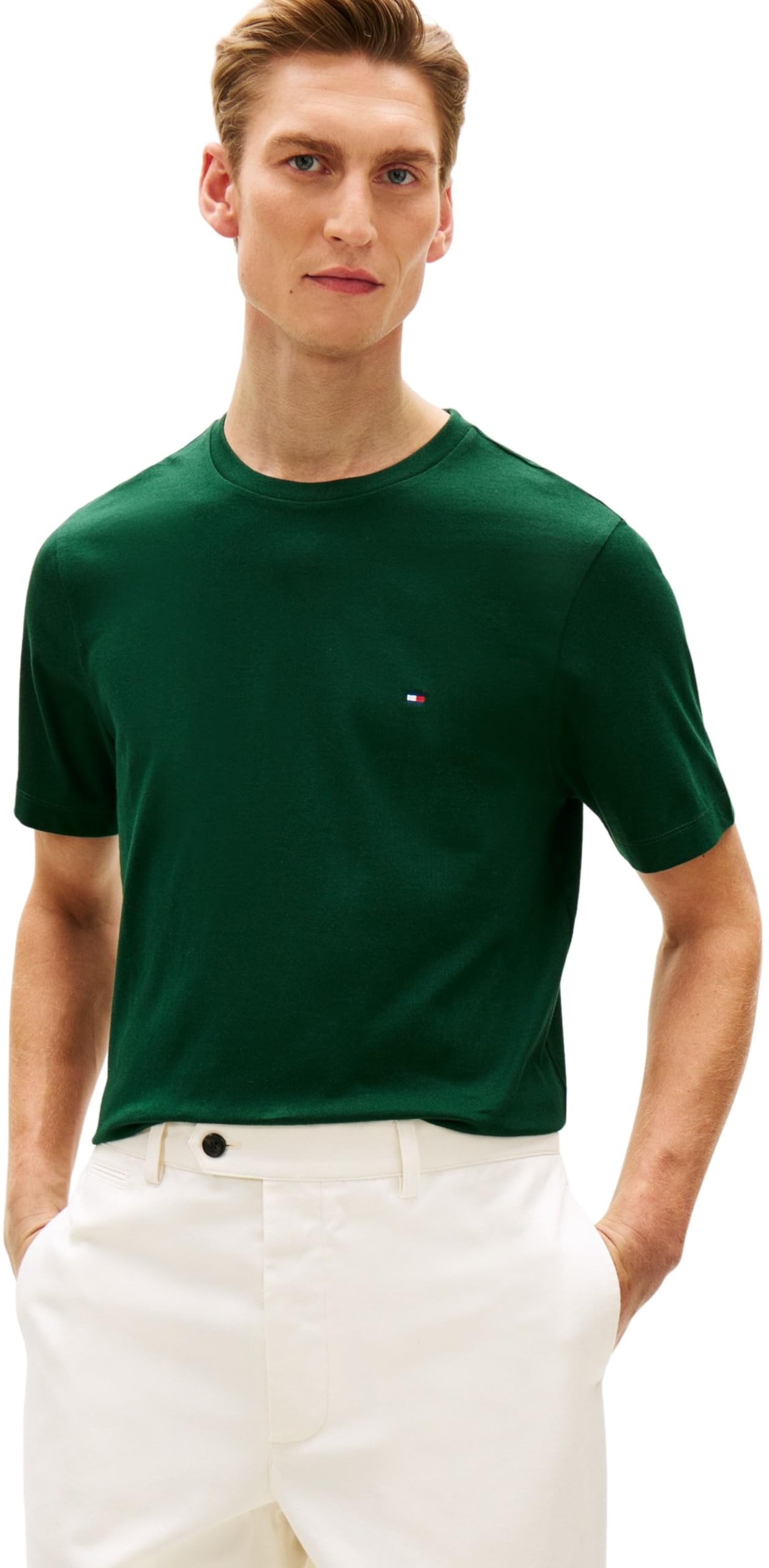 Tommy Hilfiger Herren ESS Seasonal Reg Fit Solid Tee Mw0mw39995 S/S T-Shirt