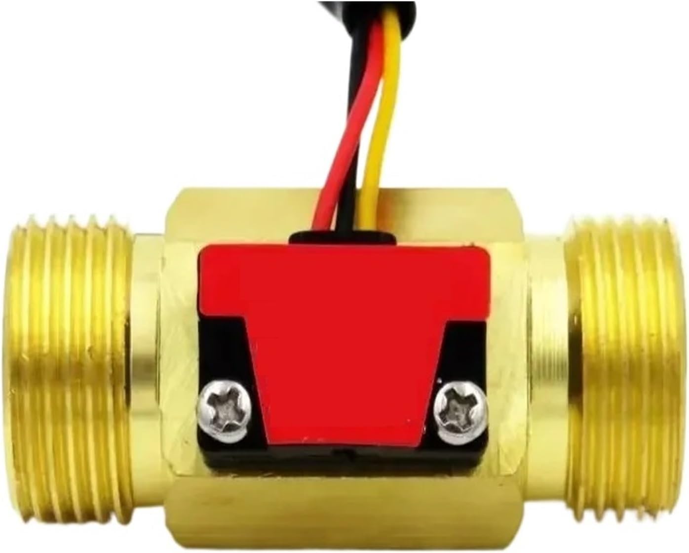 G1/2 Water Flow Sensor 4 Points Copper Flowmeter Switch Shell Hall Meter