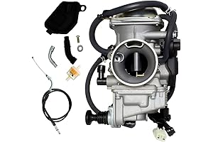 New Carburetor & Throttle Cable Kit Compatible with Honda 300-450 TRX450 TRX350 ATV