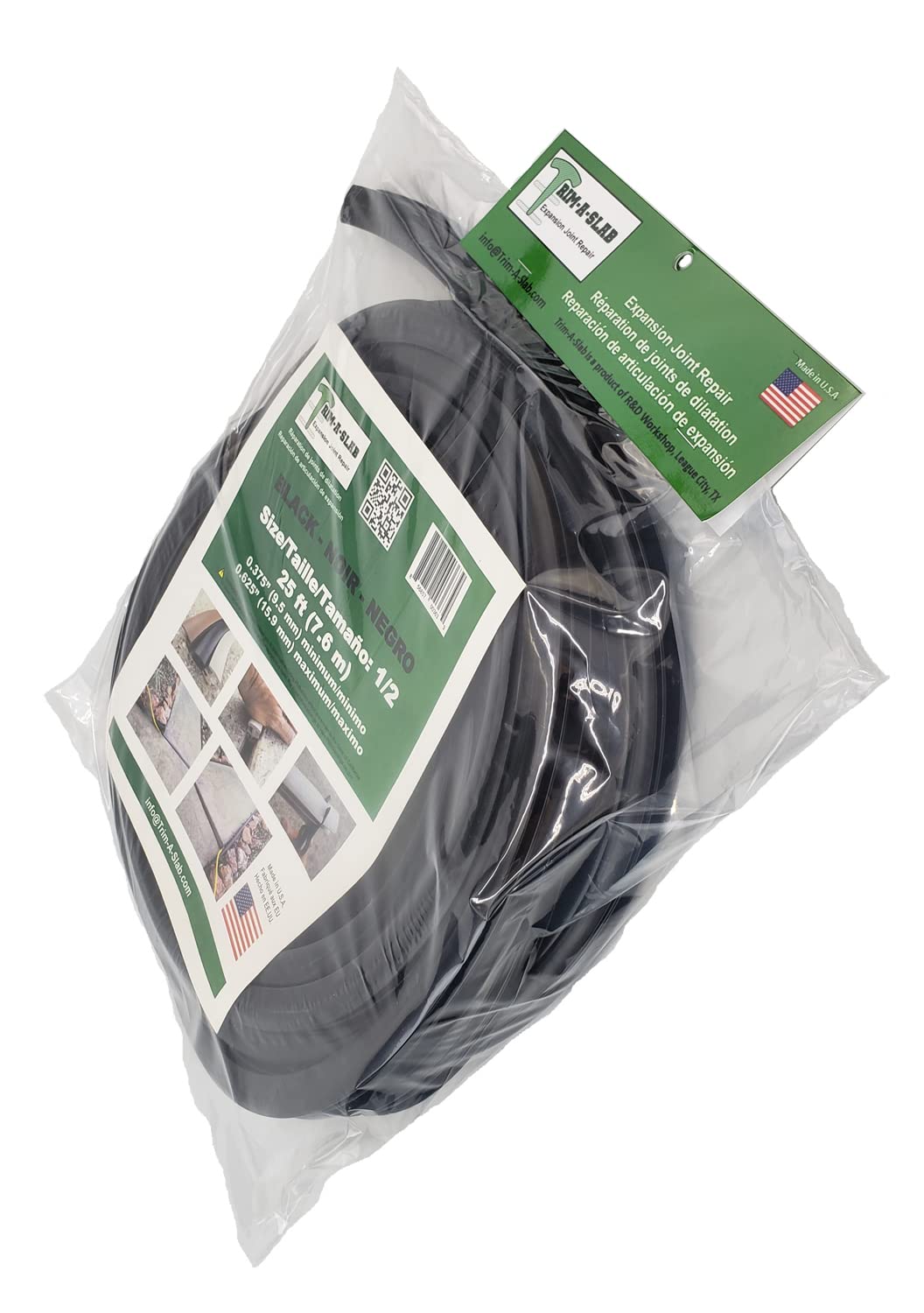 1/2 Black 25ft TrimASlab Tools & Home Improvement