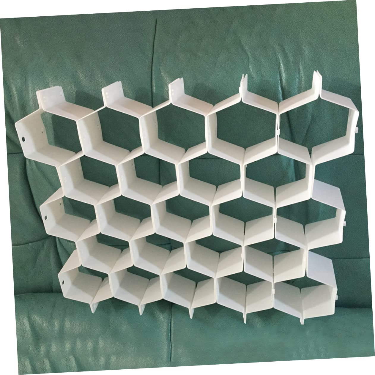 MAGICLULU 2sets Separatore in Plastica Design Nido d Ape Divisore Combinazione Libera per Trucco Calzini Intimo Riporre Piccoli Oggetti e Oggetti di Cucina