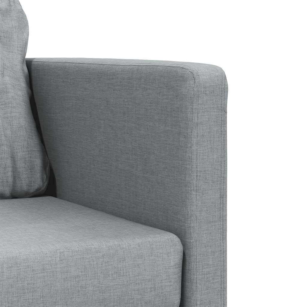 Sofá de suelo con función de dormir, color gris claro, 112 x 174 x 55 cm, tela, sofá cama de 2 plazas, plegable con estructura de metal, convertible en cama de doble suelo, acolchado grueso