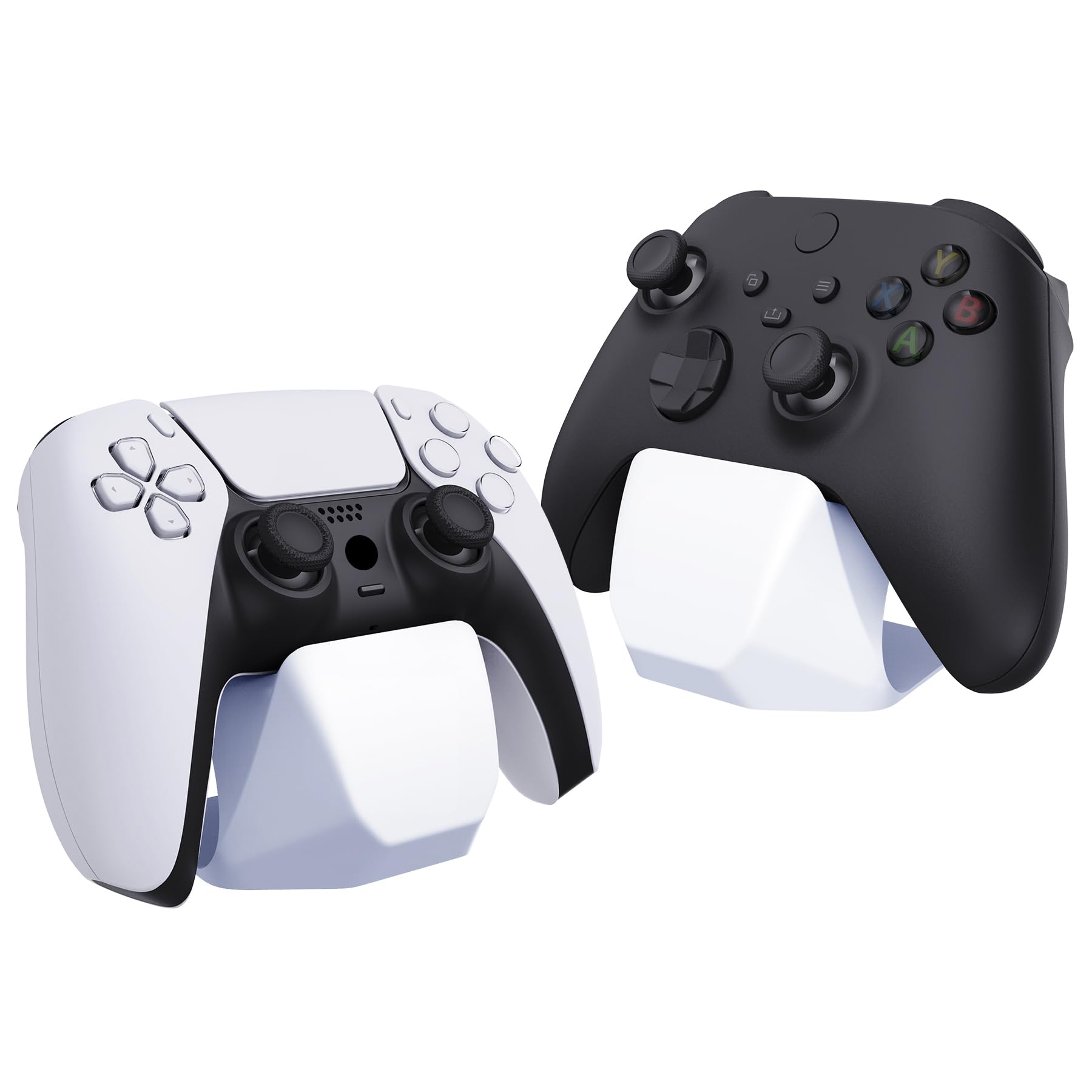playvital 2 Porta Joystick per ps5/4,Supporto Controller Stand Base da Tavolo per Xbox Series X/S,Gaming Accessori per Switch 1/2 Pro Joypad-Bianco