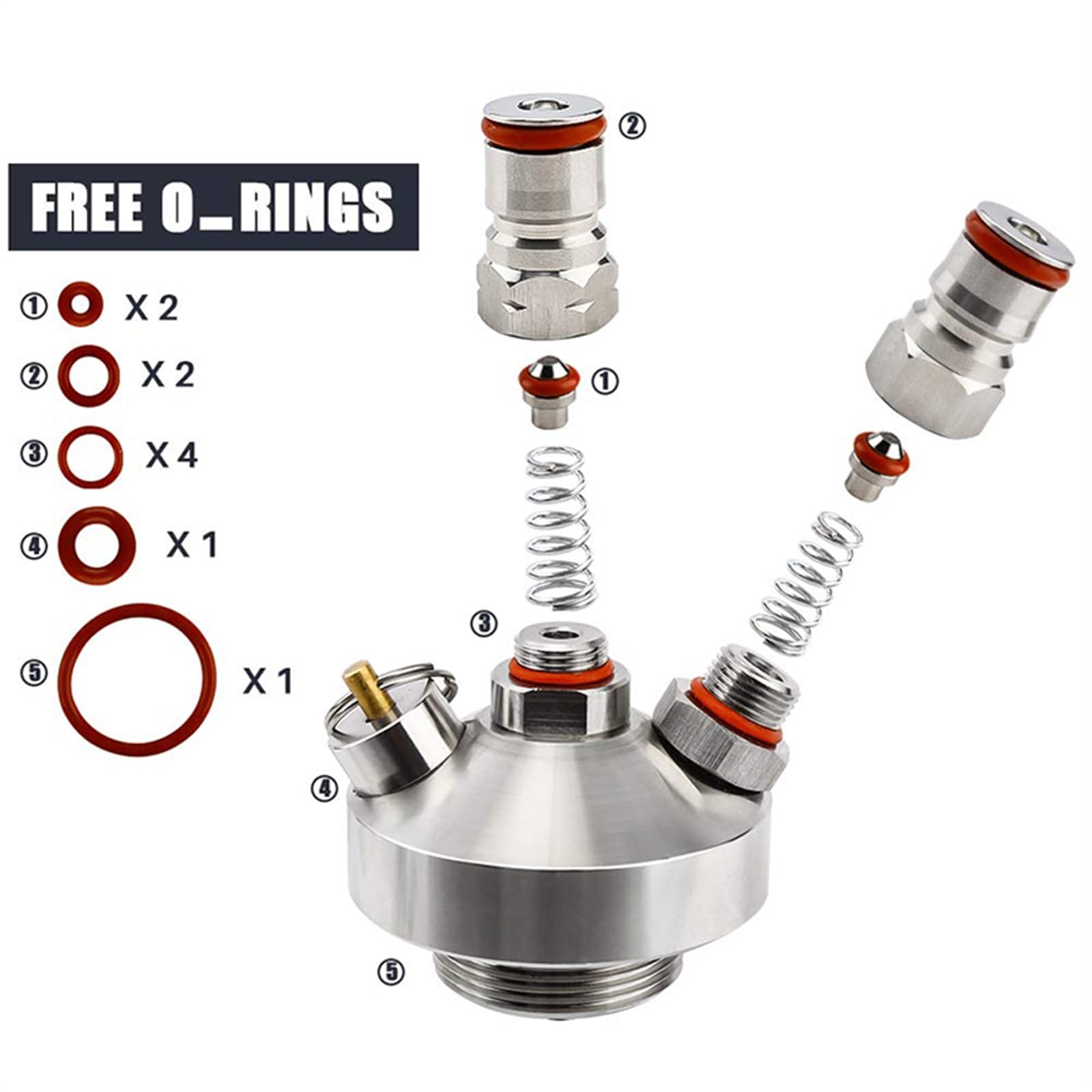 Akcesoria do Domowego Warzenia Dozownik Mini Keg Piwo Growler Włócznia Z Zestawami Blokady Kulkowej Do Akcesoria Piwa Homebrew Akcesoria browarnicze(B)