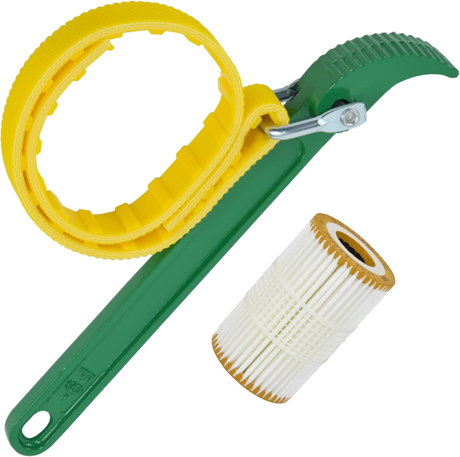 Adjustable Strap Wrench, 9’ Handle, Rubber Strap Pipe Wrench, Oil Filter Wrench, Jar Opener, Shower Head Wrench, Water Filter Wrench