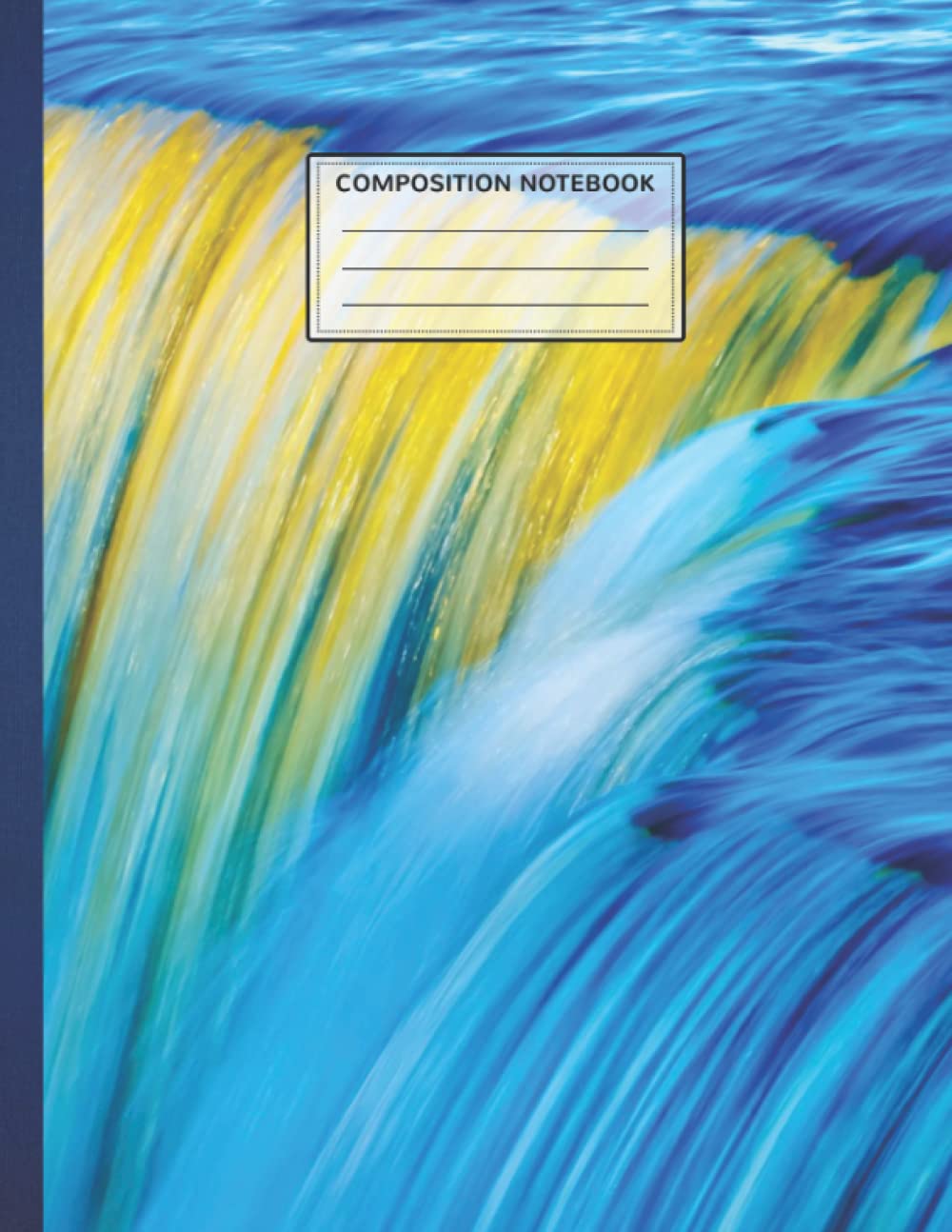 Composition Notebook: Jagala Waterfall In Estoni 8.5 x 11 Inches, 110 Pages Composition Book, College Ruled, Wide Ruled, Poly Composition Book, Notebook Graph Paper