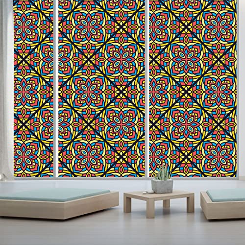 Image of CVANU Window Film Privacy Heat-UV Protection Self-Adhesive Window Glass Film Viny Sheet Multicolor Size(23inch X 200inch) C165
