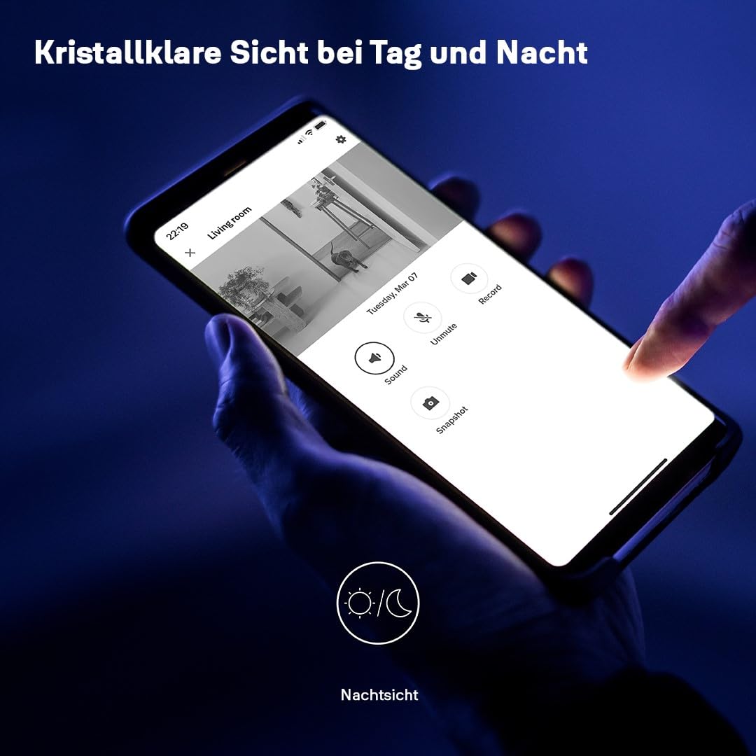 Yale - Smarte Innenkamera - SV-IC-1A-W-EU - Full HD Live Ansicht & Zwei-Wege-Audio - Bewegungsaufzeichnungen - Anpassbare Zonen & Zeitplanung - Nachtsicht - Echtzeit-Benachrichtigungen Home App