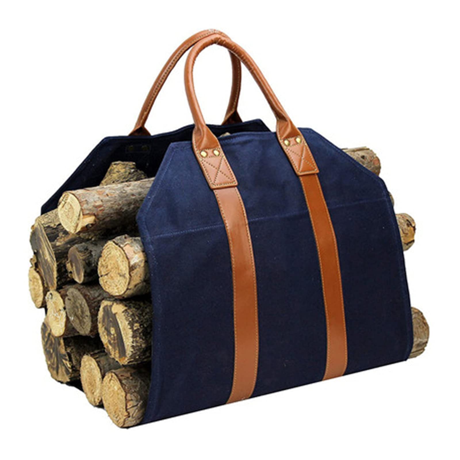 ファイヤーサイドログキャリー｜ウッドバッグ｜アクセサリー全商品｜薪ストーブ暖炉のメンテナンス用品とアクセサリー販売｜ありがた屋 薪収納バッグ キャンバスログ＆ファイアウッドバッグ木製ログバスケット|丸太＆汚れた抵抗性のための収納薪トート 薪を運ぶのに適していま