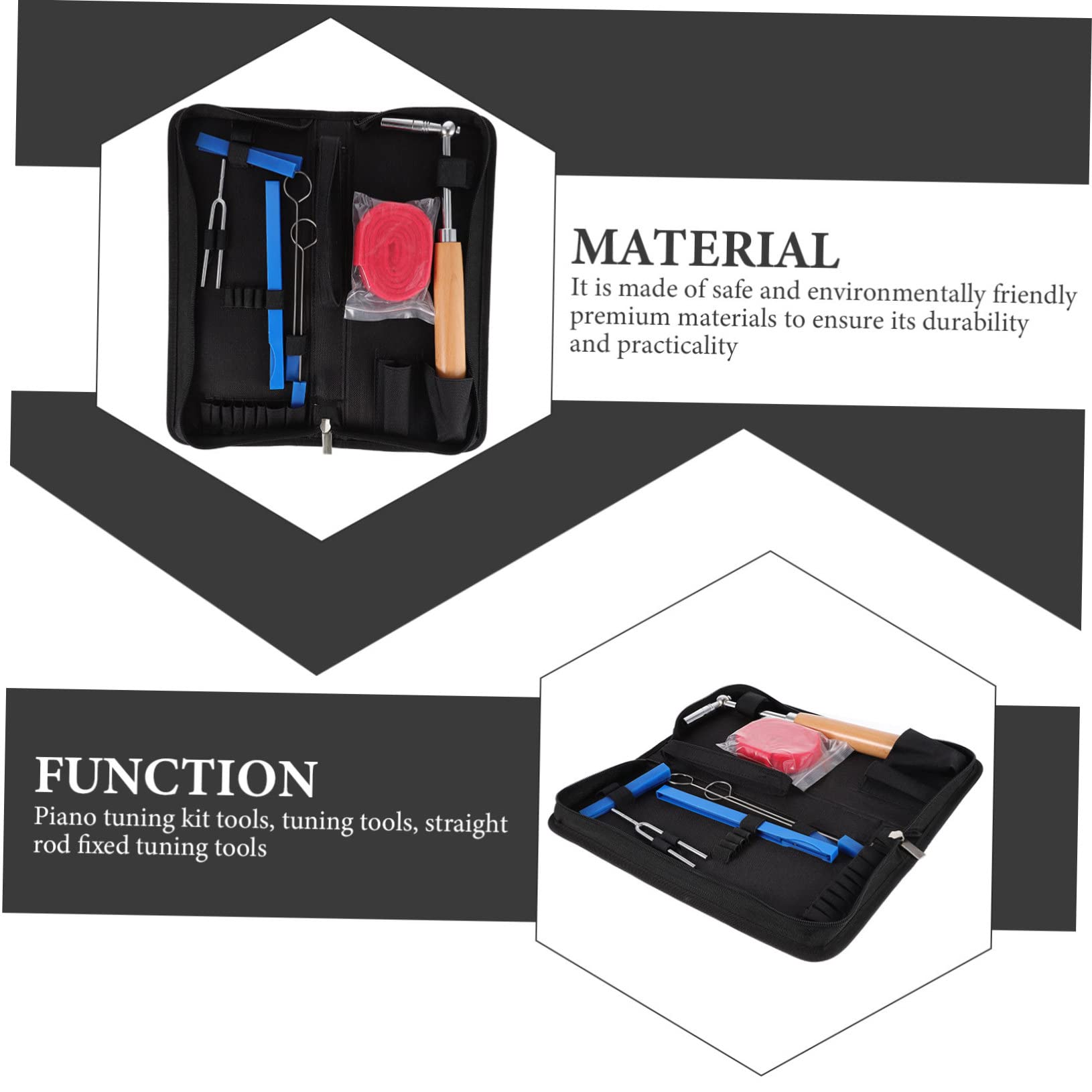 Abaodam 1juego Herramientas De Afinación De Piano Cinta De Temperamento Kit De Silencios y Accesorios De Reparación De Instrumentos Musicales