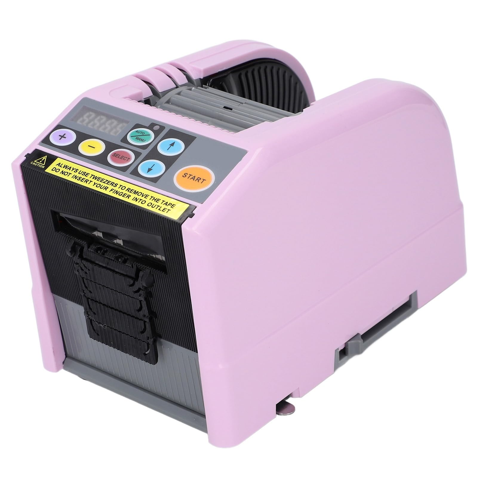 Automatic Tape Dispenser, Electric Ribbon Cutting Machine, Automatic Tape Cutter for 5‑999mm Length 6‑60mm Width Tapes, with Roller, for Tape (US Plug 100‑120V)