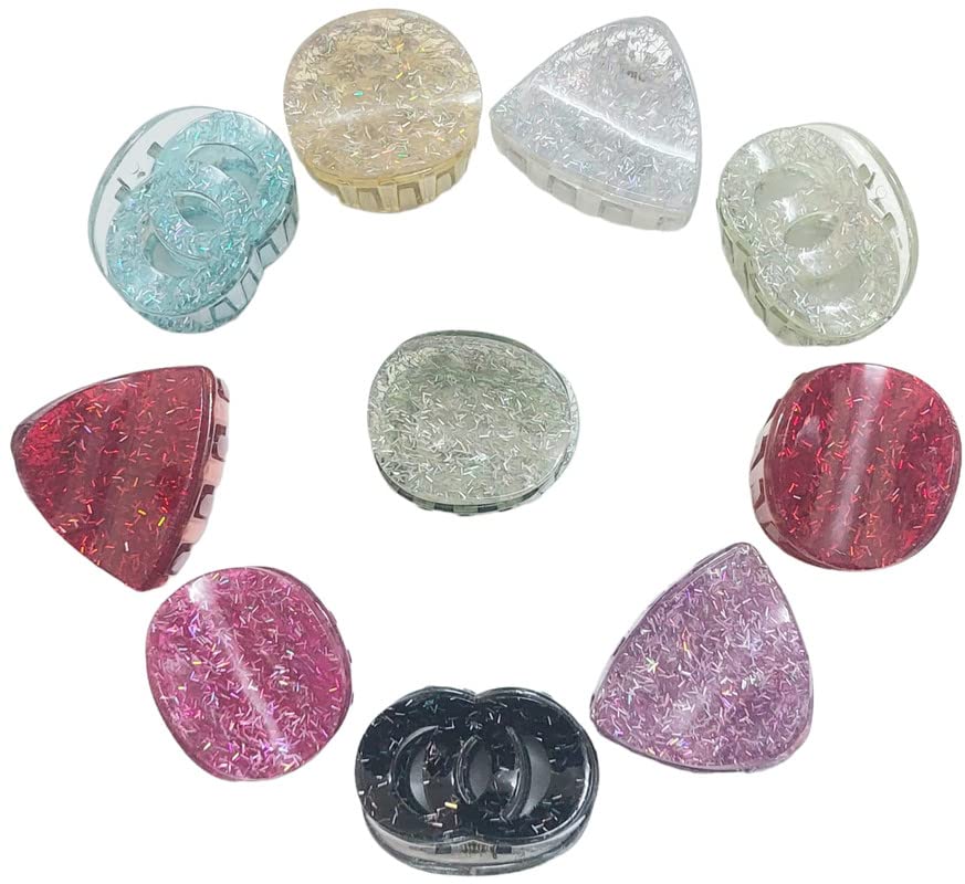 Vaishnavi Hair Clutchers Big-Size Imported Rubber Acrylic Material Stone Butterfly Hair Clips For Women - Multicolor