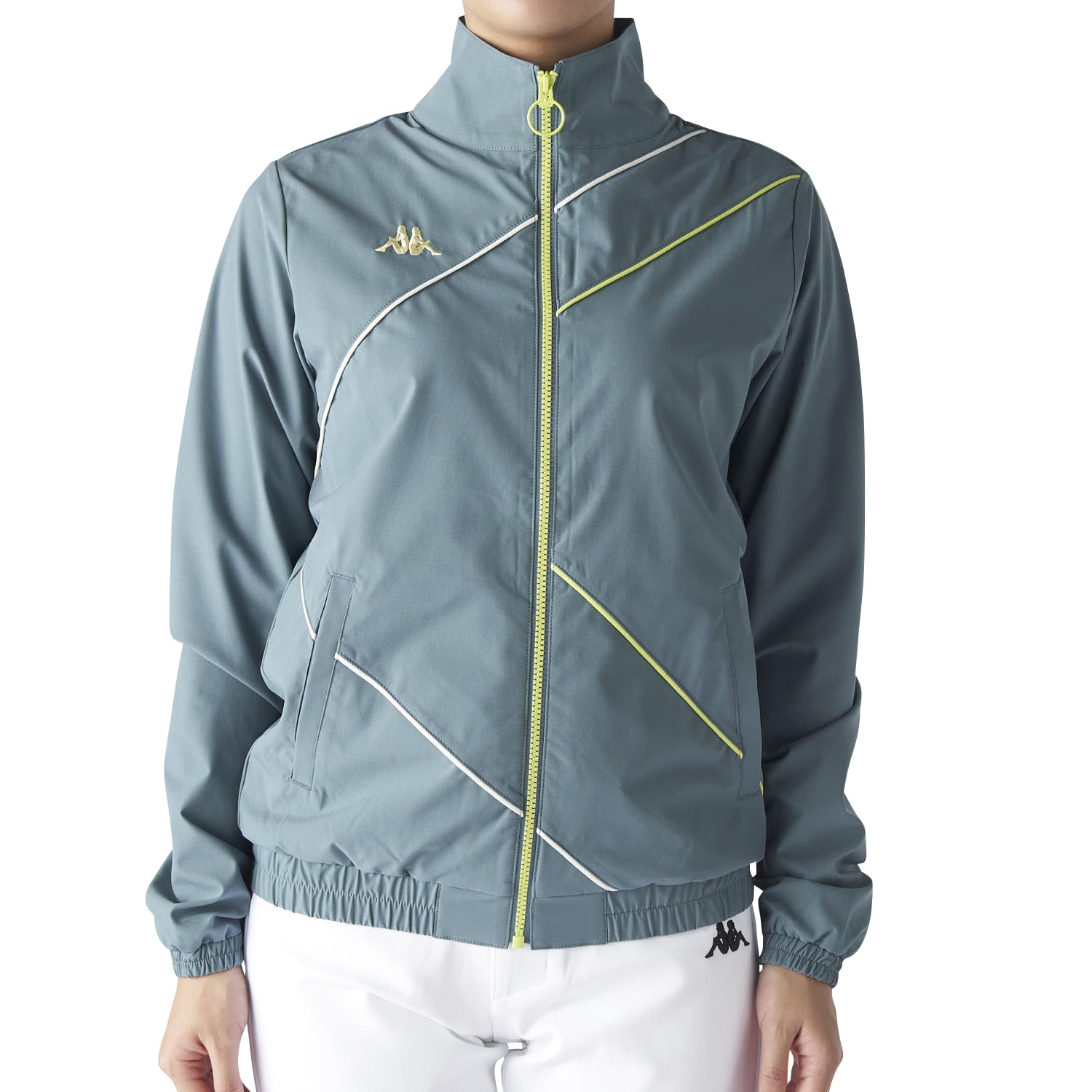 Kappa ゴルフ アウター ラウンド グリーン golf トップス KAPPA GOLF カッパゴルフ ハーフジップフリース グリーン系 サイズ：O