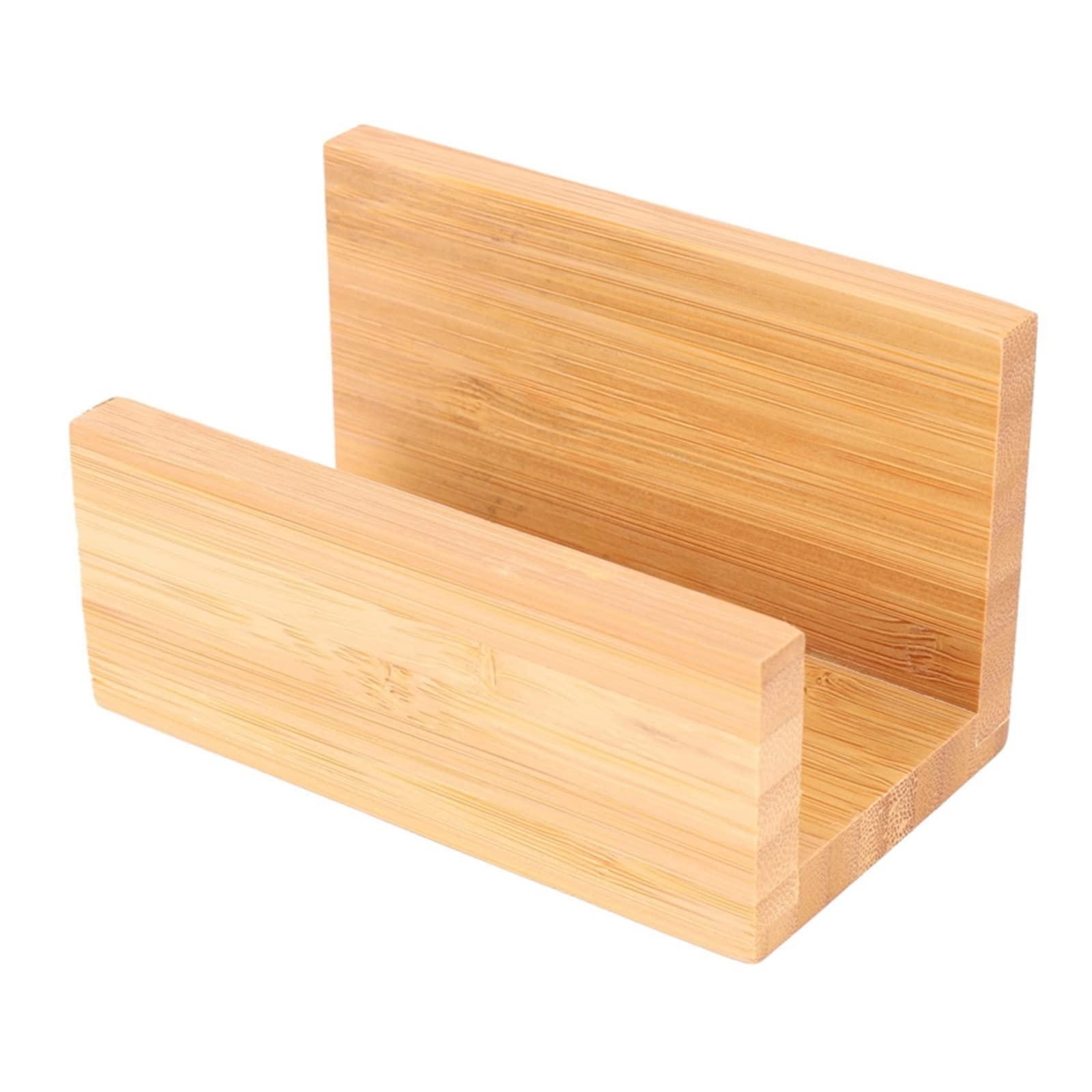 MOBYGKFY Wooden Desk Top Business Card Holder a Sturdy Display for Your