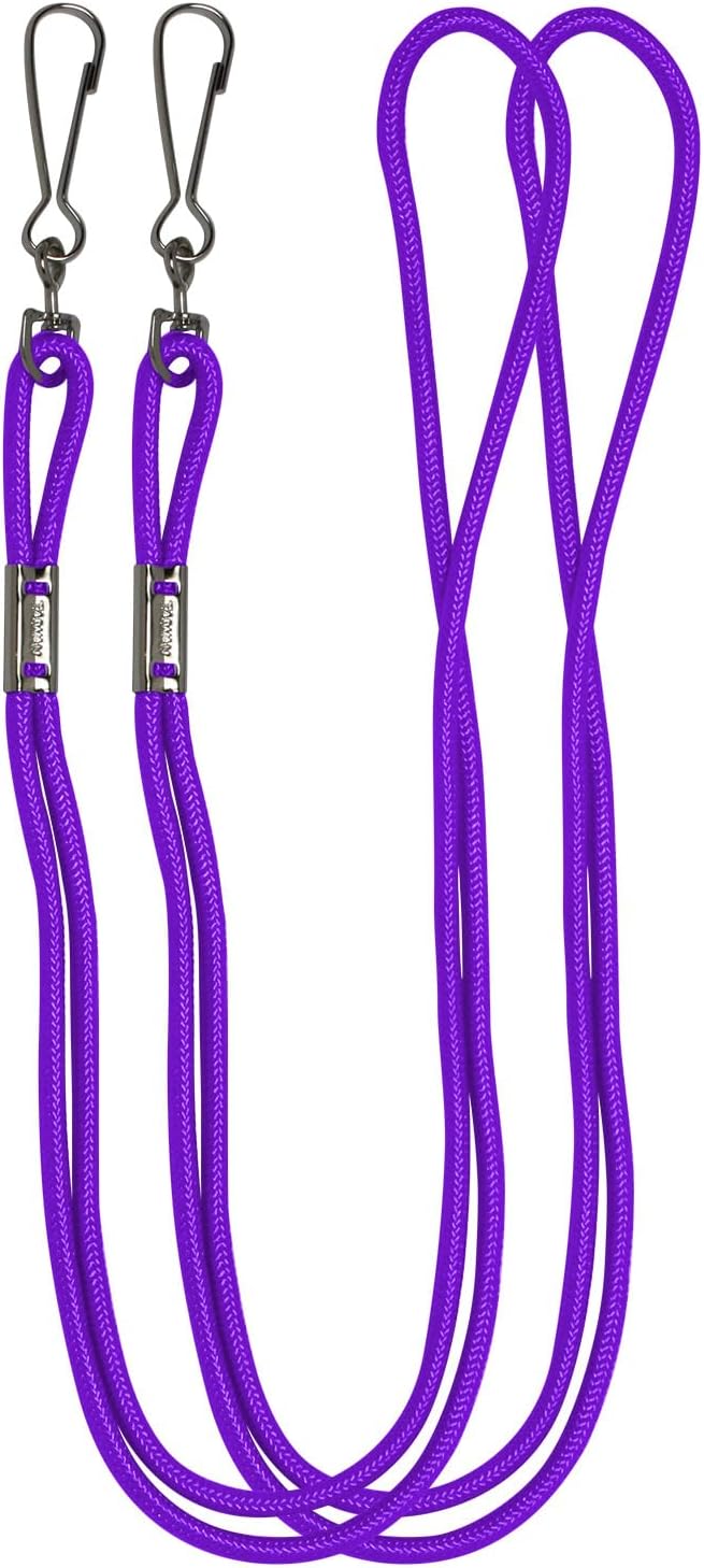 Champion Sports Nylon Lanyards with J-Hook Clip, Assorted Neon - 12 Pack (Retail Card)