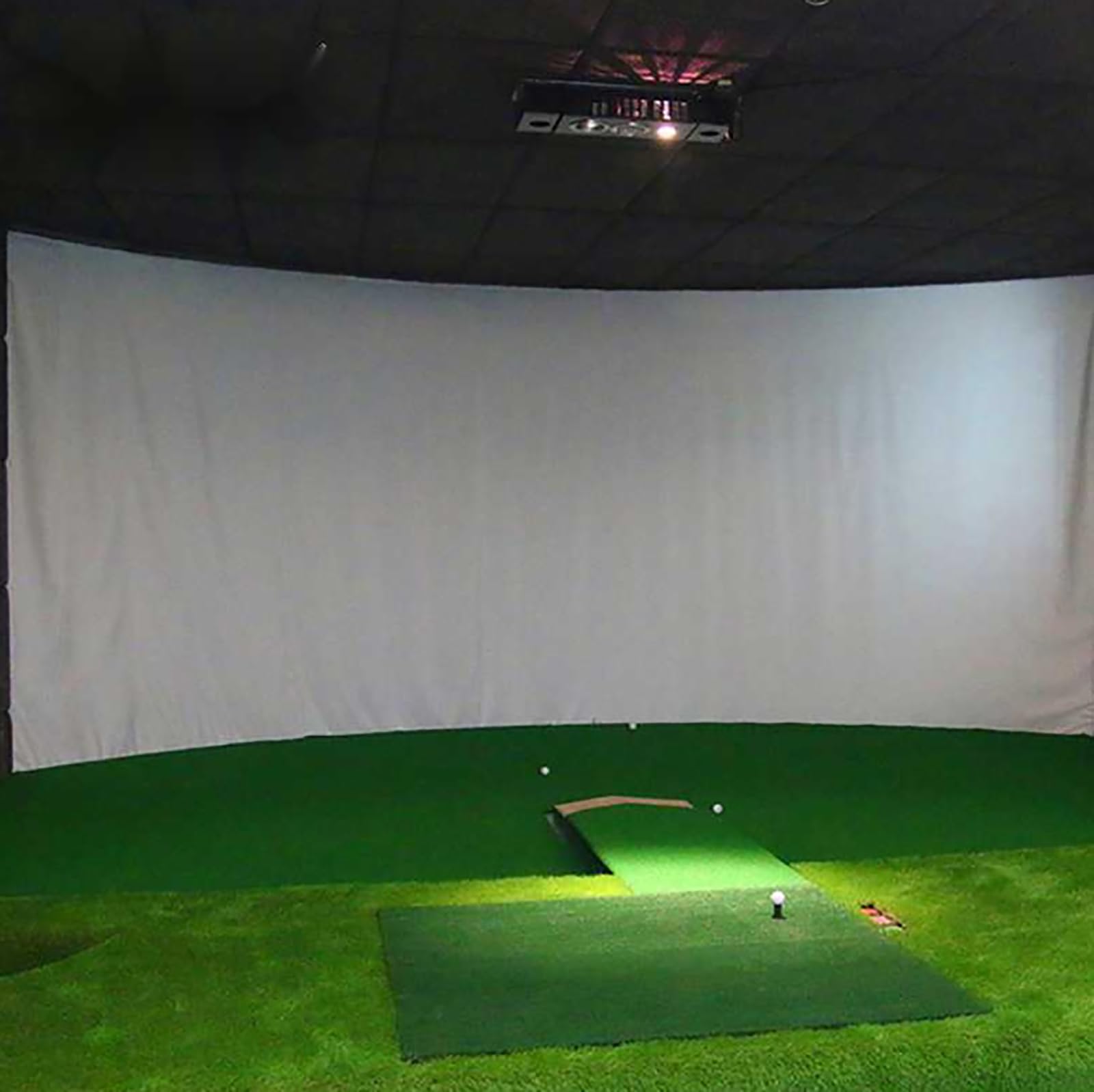 Golf Simulator Impact Screen, Installed On Golf Hitting Net Frame, Thickened Bulletproof Anti-Impact Projection Cloth Target Cloth, for Indoor and Outdoor Golf Training