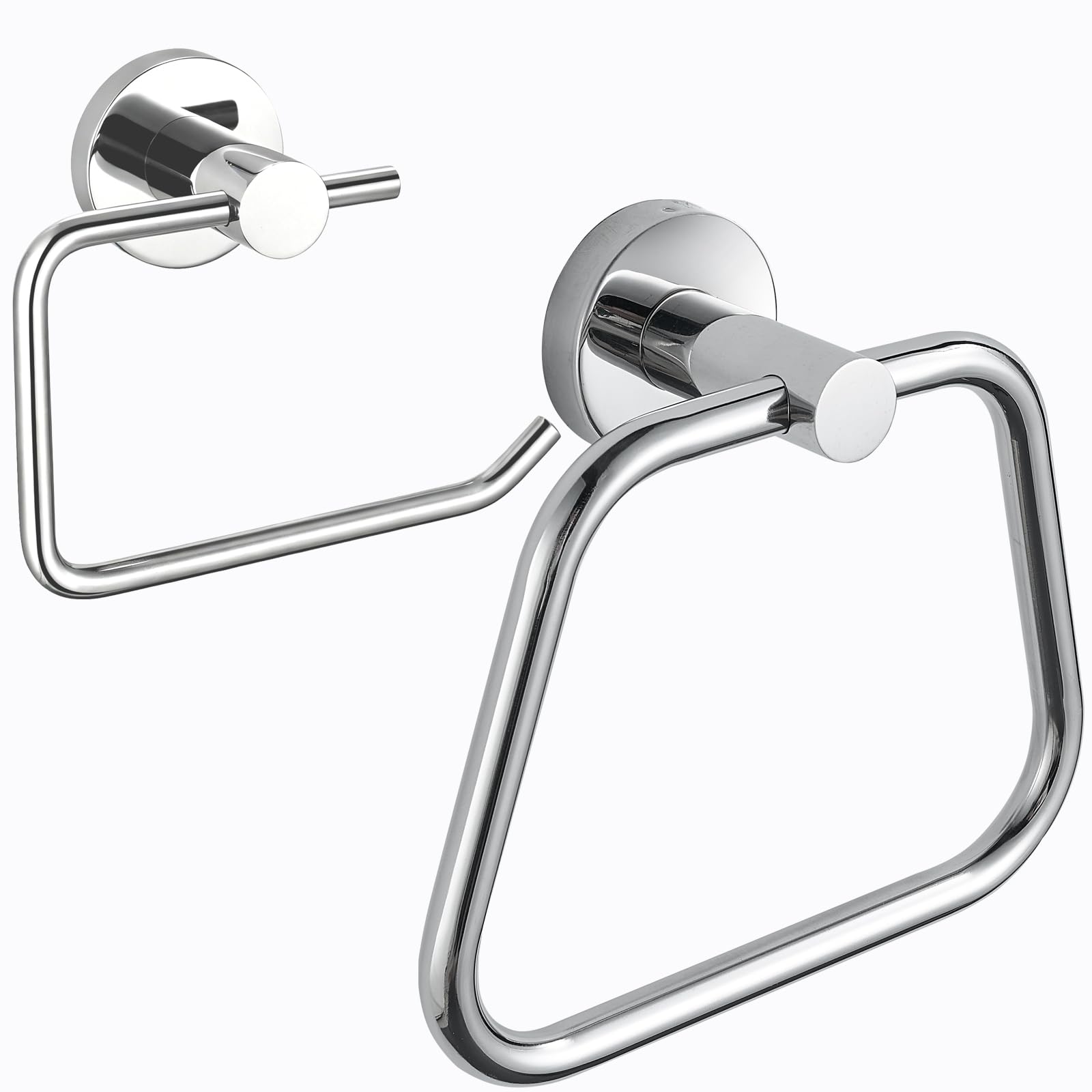 Katezon SUS304 Stainless Steel Toilet Paper Holder and Towel Ring
