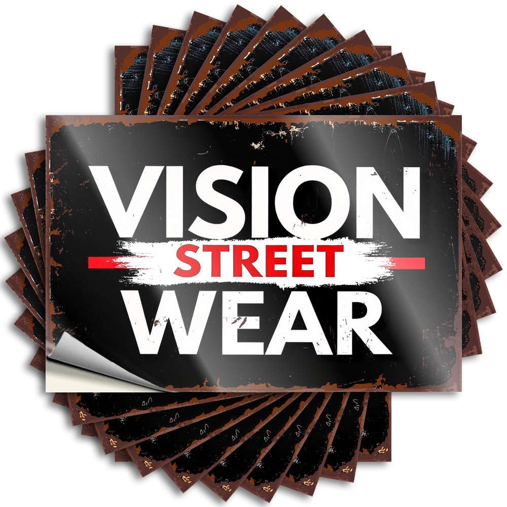 Teenage Fire Quote - Vision Street Wear Logo Removable Decal Case Easy Peel for Earth(8X12CM)