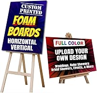 Moonlight4225 Custom 24x36 Foam Board Poster Sign - Personalized Full Color Foamcore Display for Events, Weddings, Business