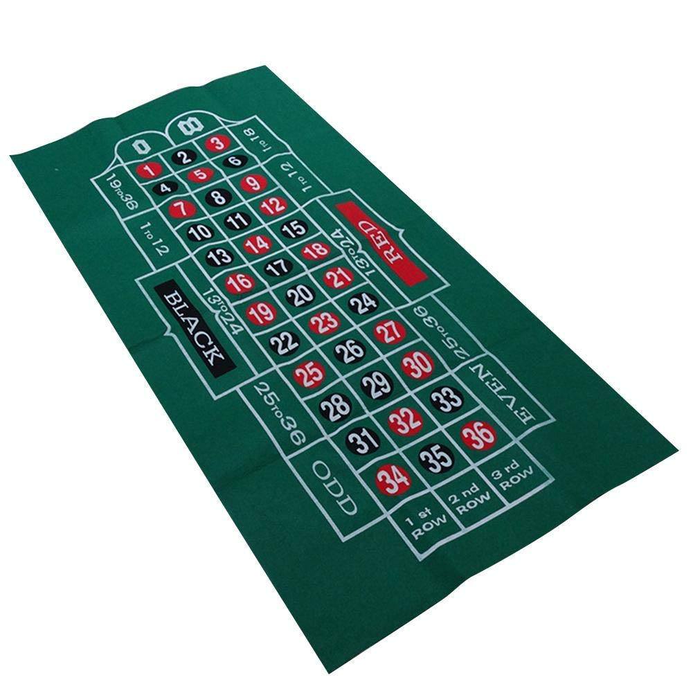 Roulette Tischdecke-wasserdichter Tisch mit Blackjack- und Roulette-doppelseitige Muster Spielkarten Tabelle Tuch-Filz für Casino Poker-Gaming-Tischdecken-Layout-Tischkarten