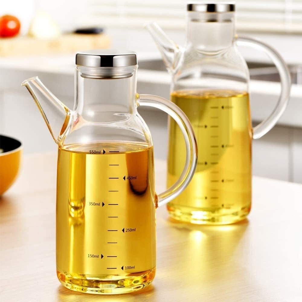 Aceitera y vinagrera Antigoteo Botellas de Aceite for Cocina, dispensador de Aceite de Oliva y Botella de vinagre (Size : 750ml)